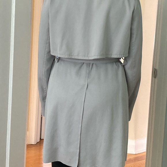 Club Monaco Trench Coat Size M light blue - Picture 2 of 4